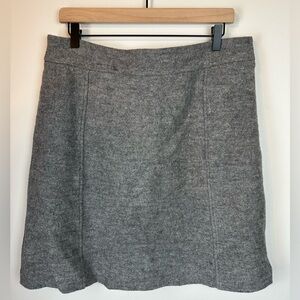 ANN TAYLOR Grey Wool Blend Business Career Skirt | Size 12